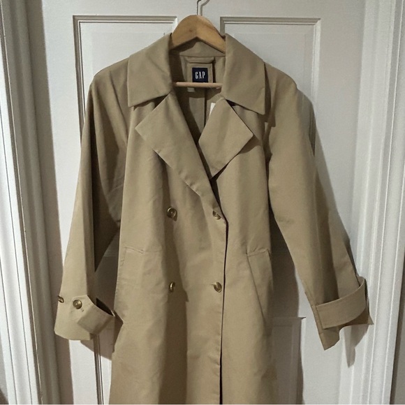 GAP Icon Trench Coat Classic Khaki Tan - Picture 7 of 16